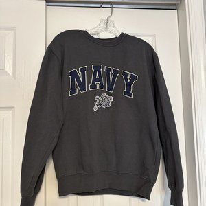 Naval Academy Grey Crewneck